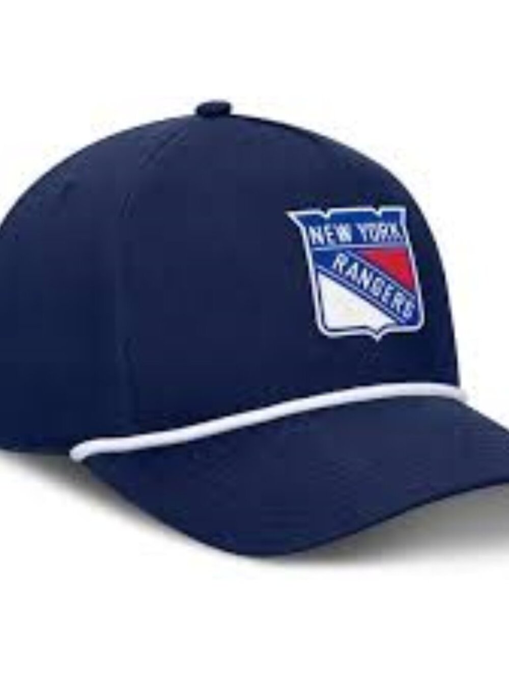 New York Rangers 2025 Authentic Pro Rink 6A-Frame Rope Adjustable Hat -Navy Blue